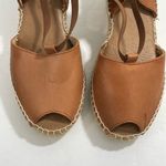 Andre Assous Dainty Womens Leather‎ Slingback Espadrille Wedge Sandal Sz 6 Shoes Brown Photo 7