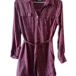 Brooklyn Industries Maroon Flannel Shirt Dress Size Medium cottagecore rustic Brown Photo 0