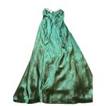 Lulus Fondly Loved Dark Green Satin Wrap Maxi Dress Photo 7