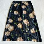 Vince Painted Rose Satin Slip Skirt in Petal Glow Photo 5