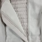 Lululemon Womens Great Life Jacket S Silver Fleece Quilt Lined Biker High Collar Photo 9