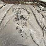 For Love and Liberty Velvet Tie Front Top Kimono Lace Fairy Grunge Romantic Silk Brown Size M Photo 5