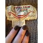 The Italian Mob Vintage Sweater Women Small Brown Knit Star Bobble Cardigan Photo 9