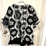 American Eagle  Aztec Print Poncho Ruana‎ Size Medium Photo 0