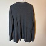 Talbots  Open Front Heather Gray Cotton‎ Rayon Cardigan Sweater Size XL Photo 5