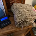 Cabela's Cabela’s Zip Up Hooded Sweater Crocheted Pockets & Hood Brown No Size SEE MEAS. Photo 9