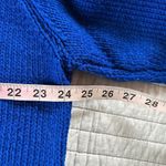 Handmade Vtg  knitted v neck electric blue Toronto blue jays sweater large XL​ Photo 5