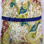 Paisley Print Halter Midi Dress Yellow Size undefined Photo 2