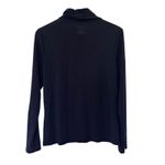 Talbots Black Sparkly Turtleneck Long Sleeve Shirt Sz S Photo 2