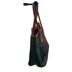 Neiman Marcus Vintage  Brown Black Green Faux Leather tote bag Photo 1