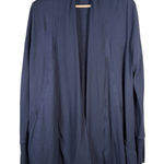 Athleta Pranayama Restore Wrap Cardigan Size S Women's Sweater Blue Preppy Photo 0