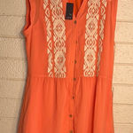 Miss Me  Orange Sleeveless Dress Photo 0
