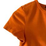 ZARA 2 for $30  Orange Short Sleeves Cropped Crewneck Basic TShirt SZ M #1706 Photo 4