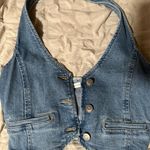 Altar'd State  Denim Top Photo 2