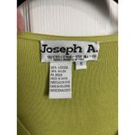 Joseph A Vtg Y2K Lime Green Mother of Pearl Button Front Cardigan Size Small Preppy Photo 2