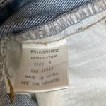 Caffeine Blue Distressed Frayed High Waisted Mini Denim Jeans A-Line Skirt Sz S Photo 4