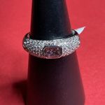 Bomb Party RBP6635 “Yours in a Heartbeat” Cubic Zirconia Rhodium Sz 10 Ring NWT Silver Photo 0
