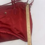 JPK Paris 75 Designer Minimalist Canvas Carry Travel Red Crimson Tote Bag Purse Photo 3