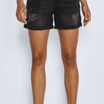 Noisy May  Black‎ Denim Distressed Jean Shorts Small NEW Photo 0