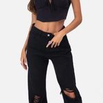 Edikted White Baggy Jeans Photo 0