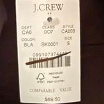 NWT J. Crew Factory Sz S Linen Blend Square Neck Linen Tank Black CA205 Natural Photo 4