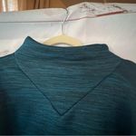 Xersion Cowl neck women Xertion Teal Sweatershirt Photo 5