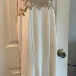 Prom dress white with gold beading. so beautiful! worn once Photo 0