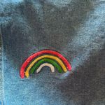 Take Pride Denim Overalls With Embroidered Rainbow Size XS Blue Photo 4