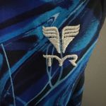 TYR Black and Blue Swirl Swimsuit Photo 1