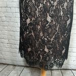 Loft  Boudoir Lace Cold Shoulder Black Nude Dress size 4 NEW NWT Photo 7