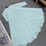 One Size Dubai Saudi Women Muslim Abaya Maxi Dress Blue Photo 5