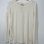 A New Day LIGHTWEIGHT WHITE LONG SLEEVE TOP MEDIUM Photo 0