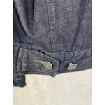 Gap 1969 Dark Wash Denim Jacket Medium Classic Zip Front Jean Trucker Photo 6