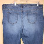 Old Navy Women’s Mid-Rise Flare Cropped Raw Hem Medium Wash Denim Jeans Photo 8