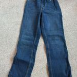 Abercrombie & Fitch Abercrombie 90s Straight Ultra High-Rise Curve Love Dark Wash Jeans Photo 1