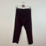 Theory  | Plum Purple Slim Leg Dress Pants Elastic Waist Size 8 Photo 5