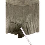 1. State  Women's High Waist Shorts Vegan Faux Suede Pleated Olive Earth Sz S Photo 5
