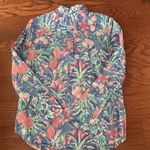 Talbots Ratti Tropical Print Classic Cotton Shirt Size XL Preppy Resortwear Photo 9