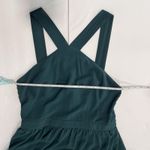 Lulus Air of Romance Forest Green Halter Gown Maxi Dress Size LARGE Photo 8