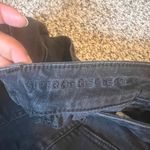 American Eagle Super Hi Rise Jegging Jeans Black Ripped Knee Women Size 8 Short Photo 2