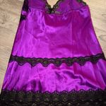 Victoria's Secret Victoria’s Secret Purple and black lace slip dress Photo 3
