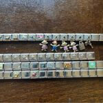 Assorted Italian Charm Bracelet Lot Silver Photo 2