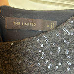 The Limited  Medium Sparkle Sheath Dress Longer Mini Scoop Neck Photo 5