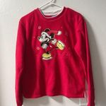 Disney  Mickey Mouse red Christmas sweater Photo 0