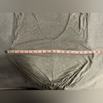 Free People  intimately gray vneck tee shirt bodysuit capped sleeve size S Photo 4