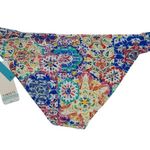 NEW Sunsets Mambo Unforgettable Swim Bikini Bottom Full Coverage Boho XL White Photo 1