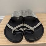 Madden Girl  Black & Silver Rhinestone Strappy Platform Sandals 8 Photo 4