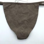 Good American Shine Perfect Fit Bikini Bottom Latte Taupe Brown 3 US L Photo 1