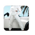 White Fox Boutique  Essentials Club Set Crewneck & Sweatpants Grey Marle Pink Photo 1