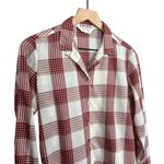 Cheryl Tiegs for Sears Vintage 80s Red Plaid Long Sleeve Button Up Shirt Size 10 Photo 2